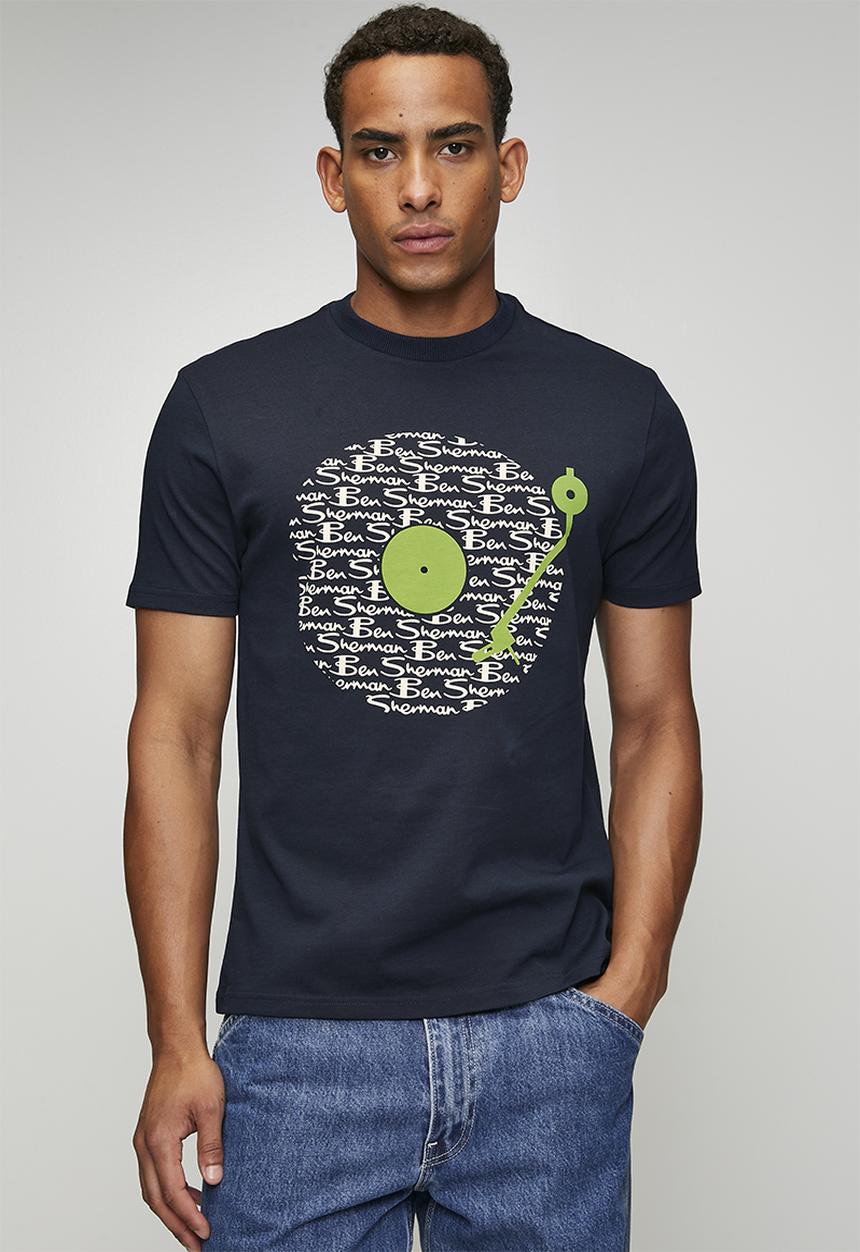 Ben Sherman - Ben Sherman Record 260g Tee Shirt - Navy