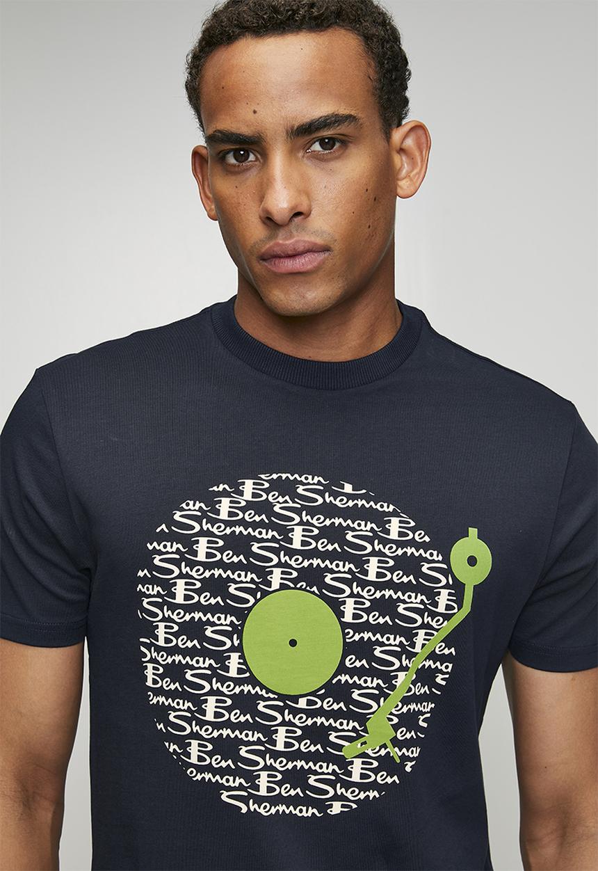 Ben Sherman - Ben Sherman Record 260g Tee Shirt - Navy