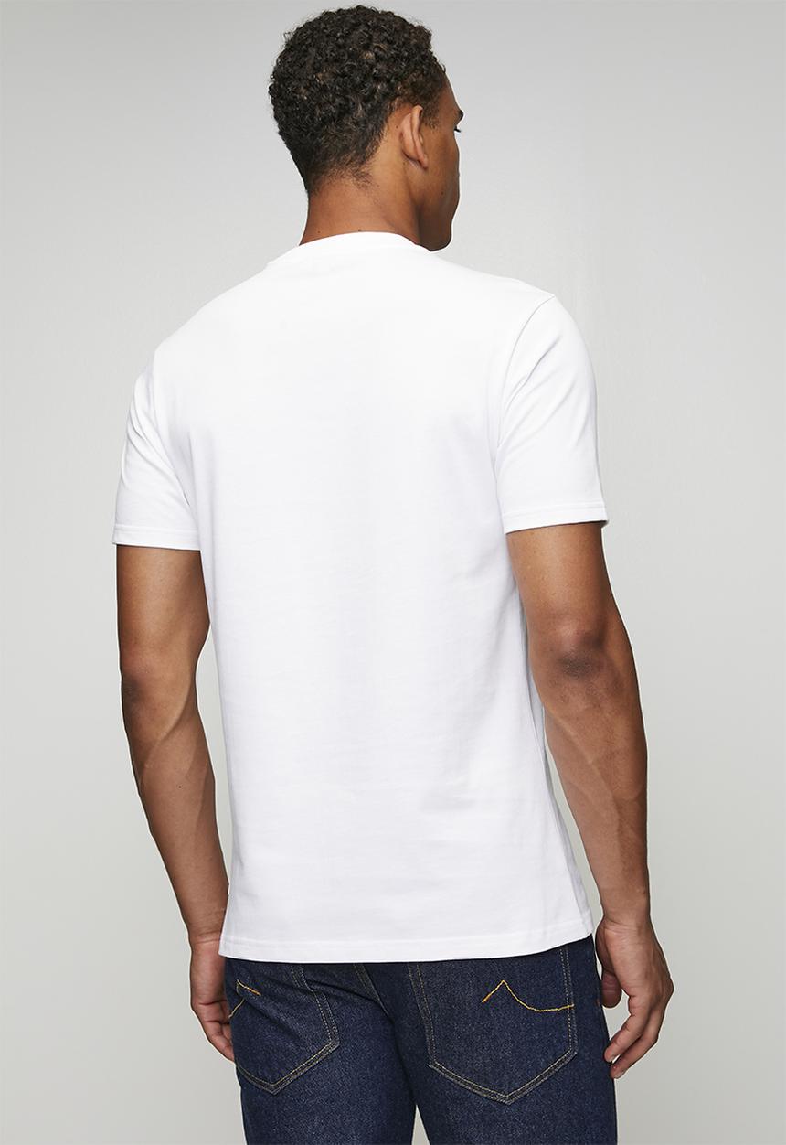 Ben Sherman - 3D Embossed Happy Bear 260g Tee Shirt - White