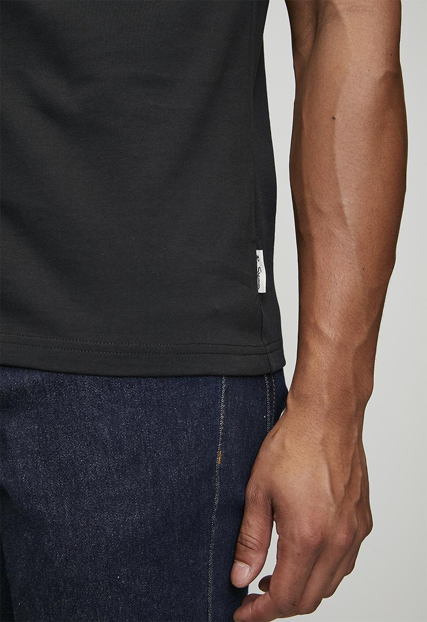 Ben Sherman - Ben Bear Chenille Fur 260g Tee-Shirt - Black