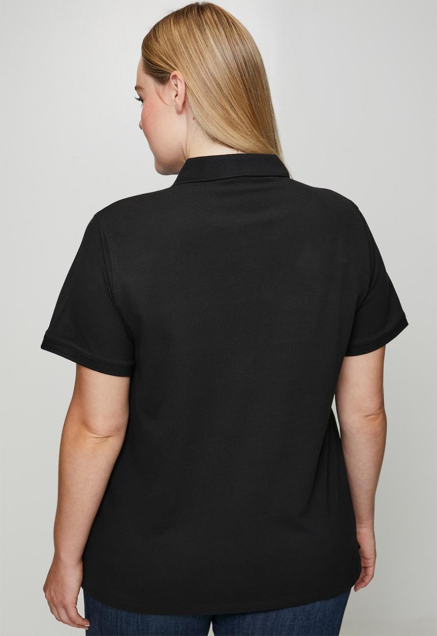 POLO - Plus wmn margot ss golfer - black