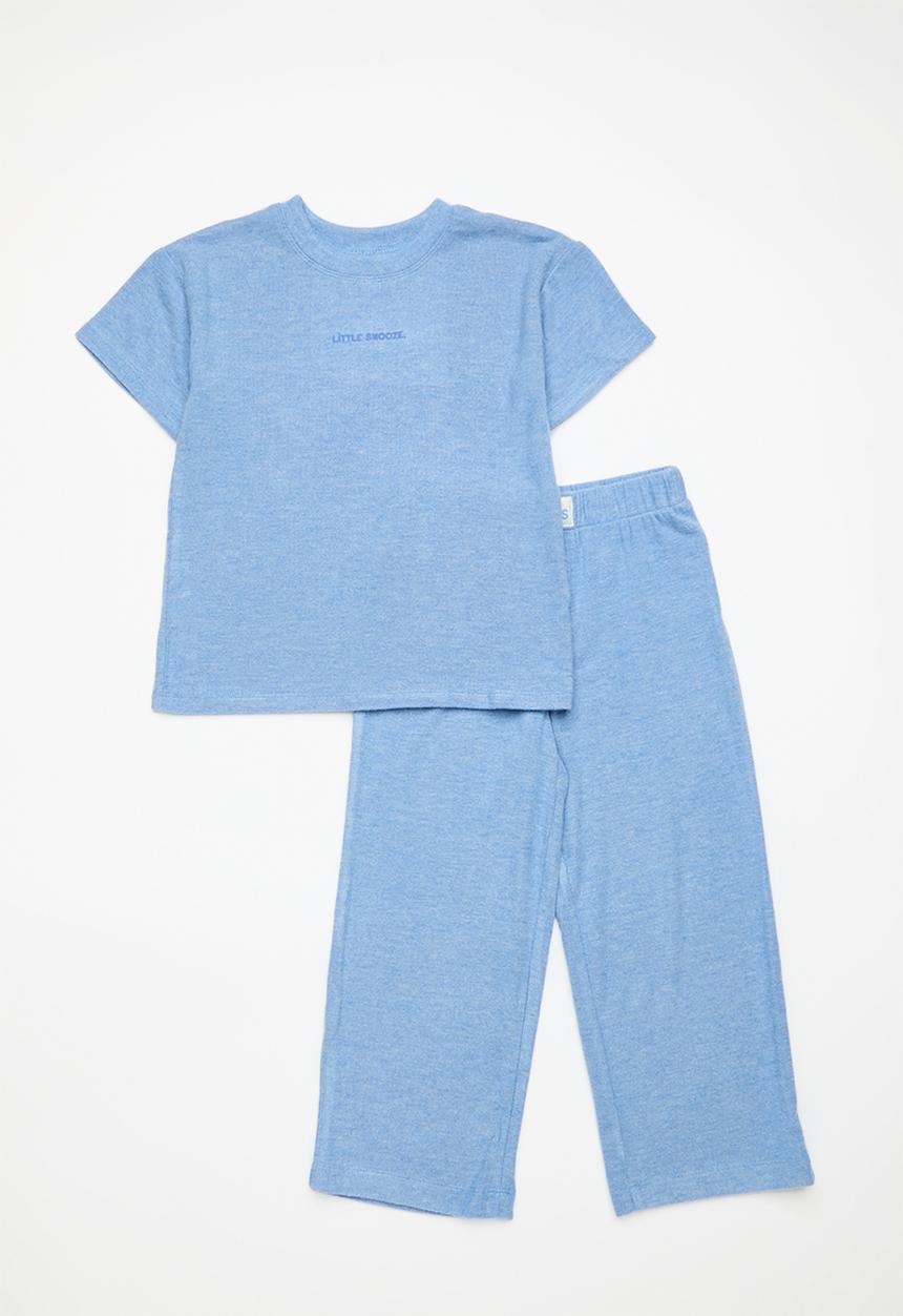 Cotton On - Cuddlecosy Short/Long Pyjama Set - Blue Bonnet Marle