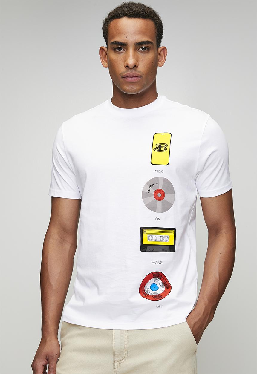 Ben Sherman - Music Innovation Tee Shirt - White