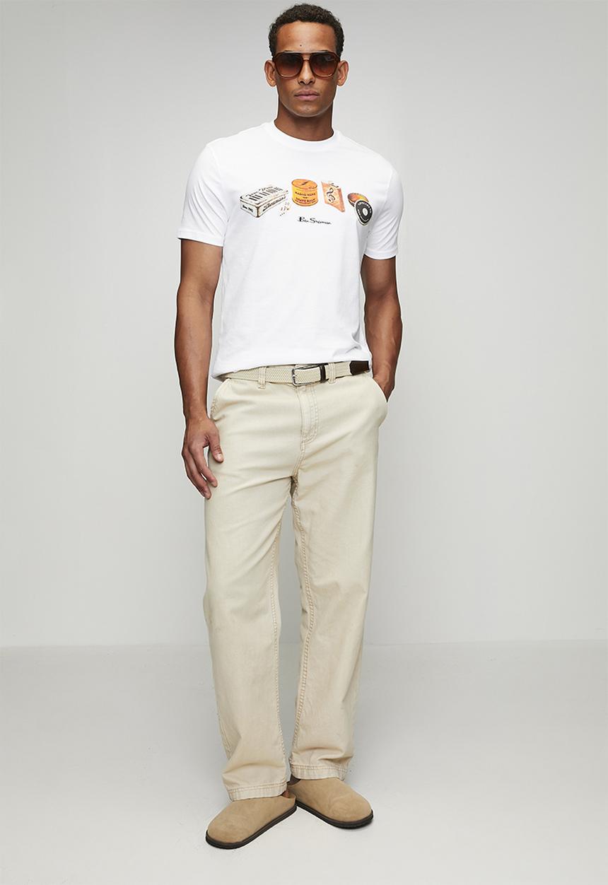 Ben Sherman - Beats & Blades Tee-shirt - White