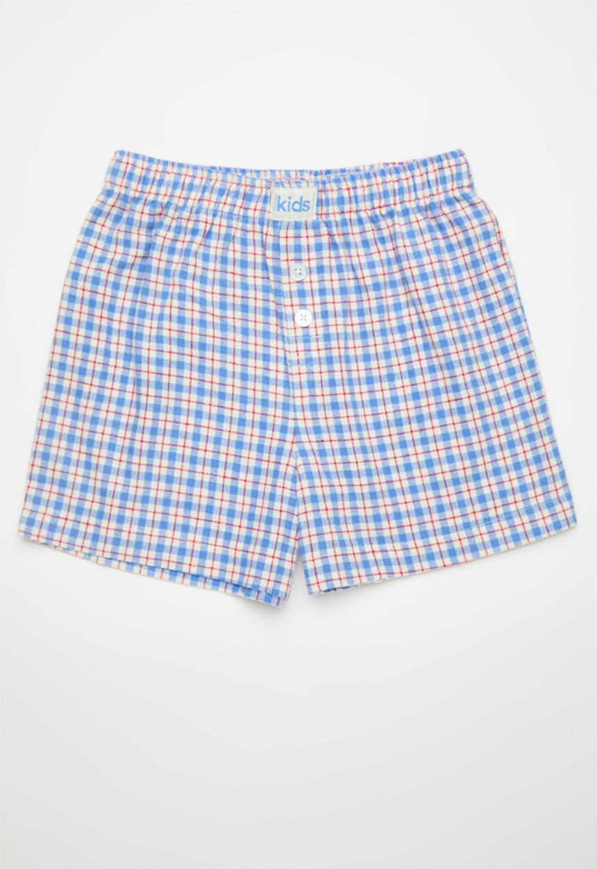 Cotton On - Sleepover Pyjama Short 2 Pack - Blue Bonnet Check/In The Navy Check