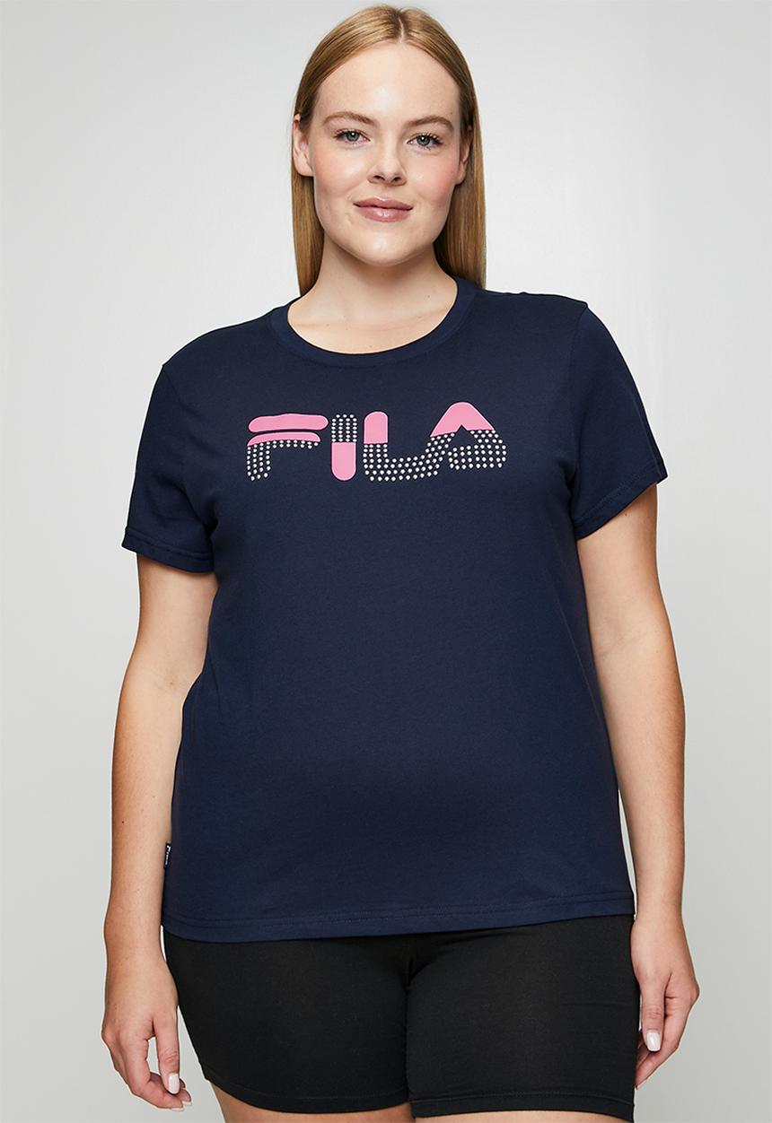 FILA - Plus Clarissa T-Shirt - Fila Blue