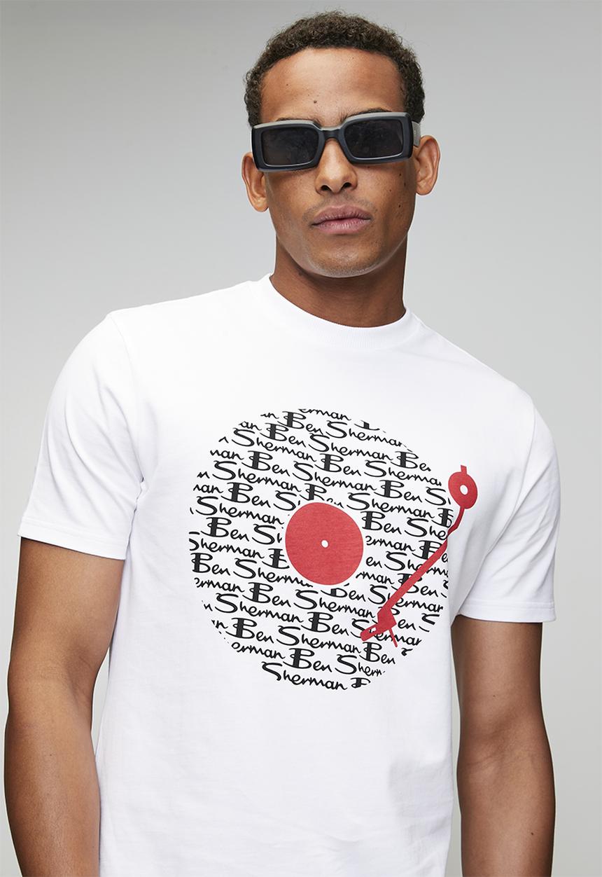 Ben Sherman - Ben Sherman Record 260g Tee Shirt - White