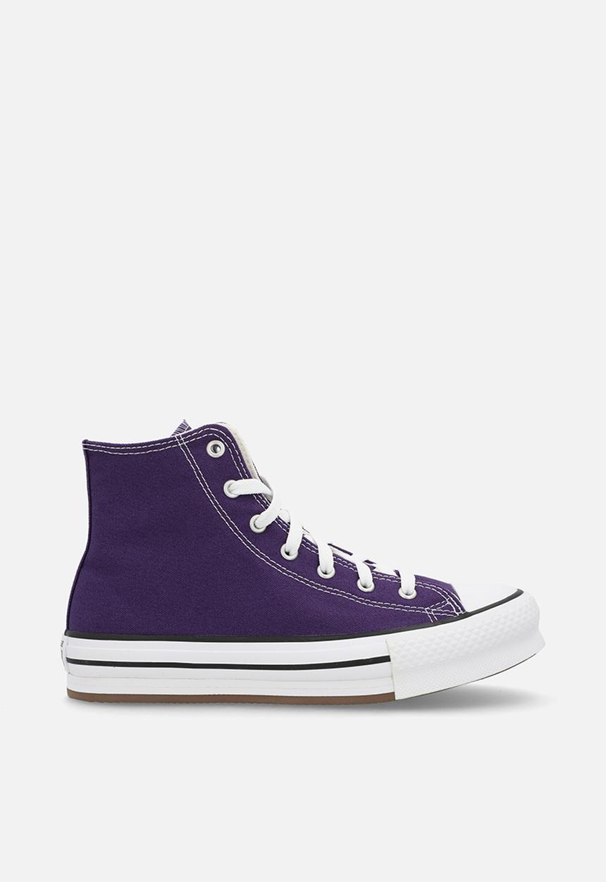 Converse - Chuck Taylor All Star Eva Lift Canvas Platform - Blackberry Jam/White/Egret