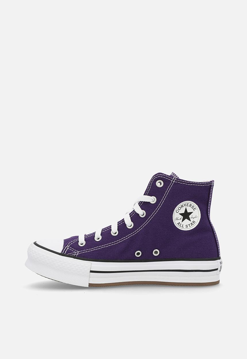 Converse - Chuck Taylor All Star Eva Lift Canvas Platform - Blackberry Jam/White/Egret