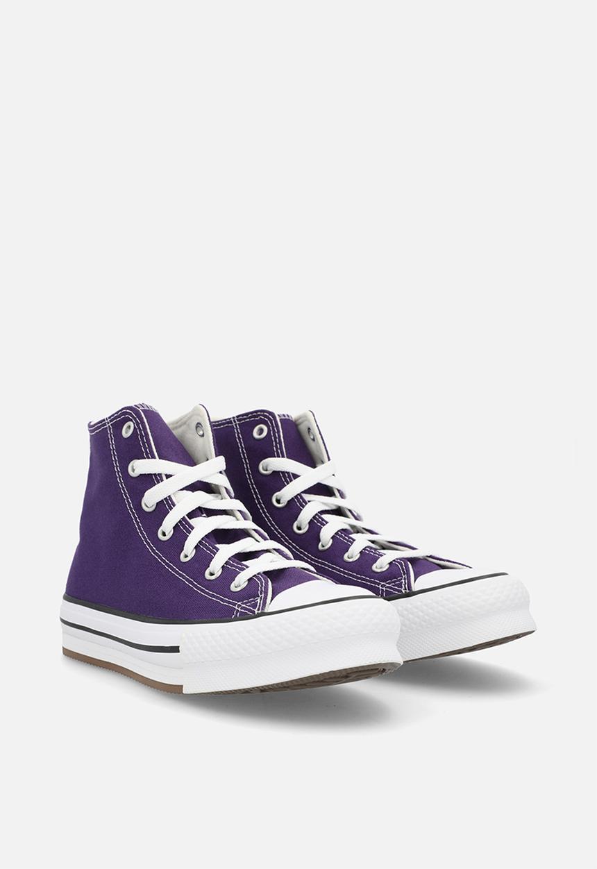 Converse - Chuck Taylor All Star Eva Lift Canvas Platform - Blackberry Jam/White/Egret