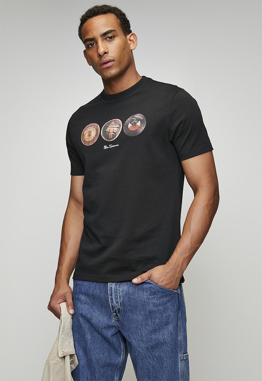 Ben Sherman - 3 Ball 260g Tee-Shirt - Black