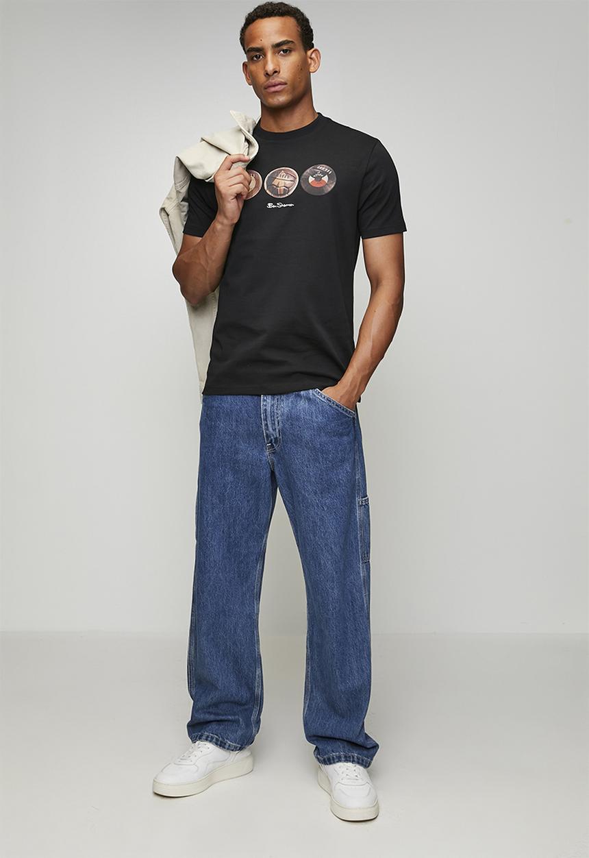 Ben Sherman - 3 Ball 260g Tee-Shirt - Black