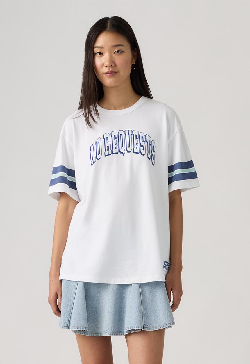 Levi’s® - Gr tabor tee za no requests bright white slv stripes - sunshine blue
