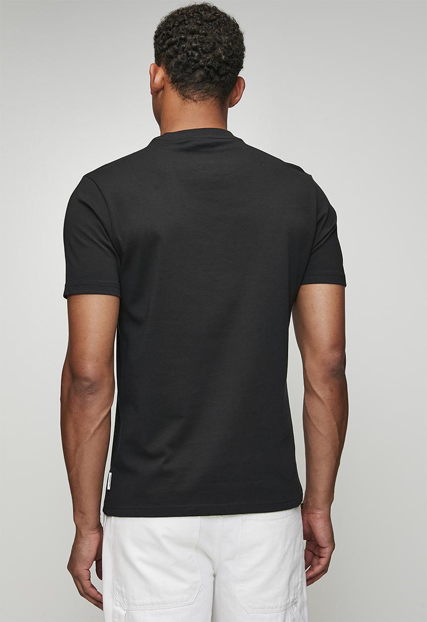 Ben Sherman - 3D Embossed Happy Bear 260g Tee Shirt - Black