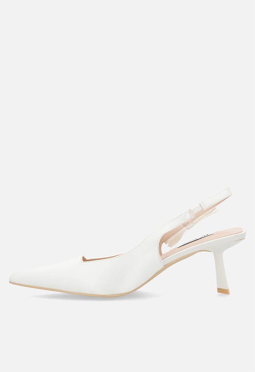 Be Mine - Almeria stiletto slingback heel - ivory satin