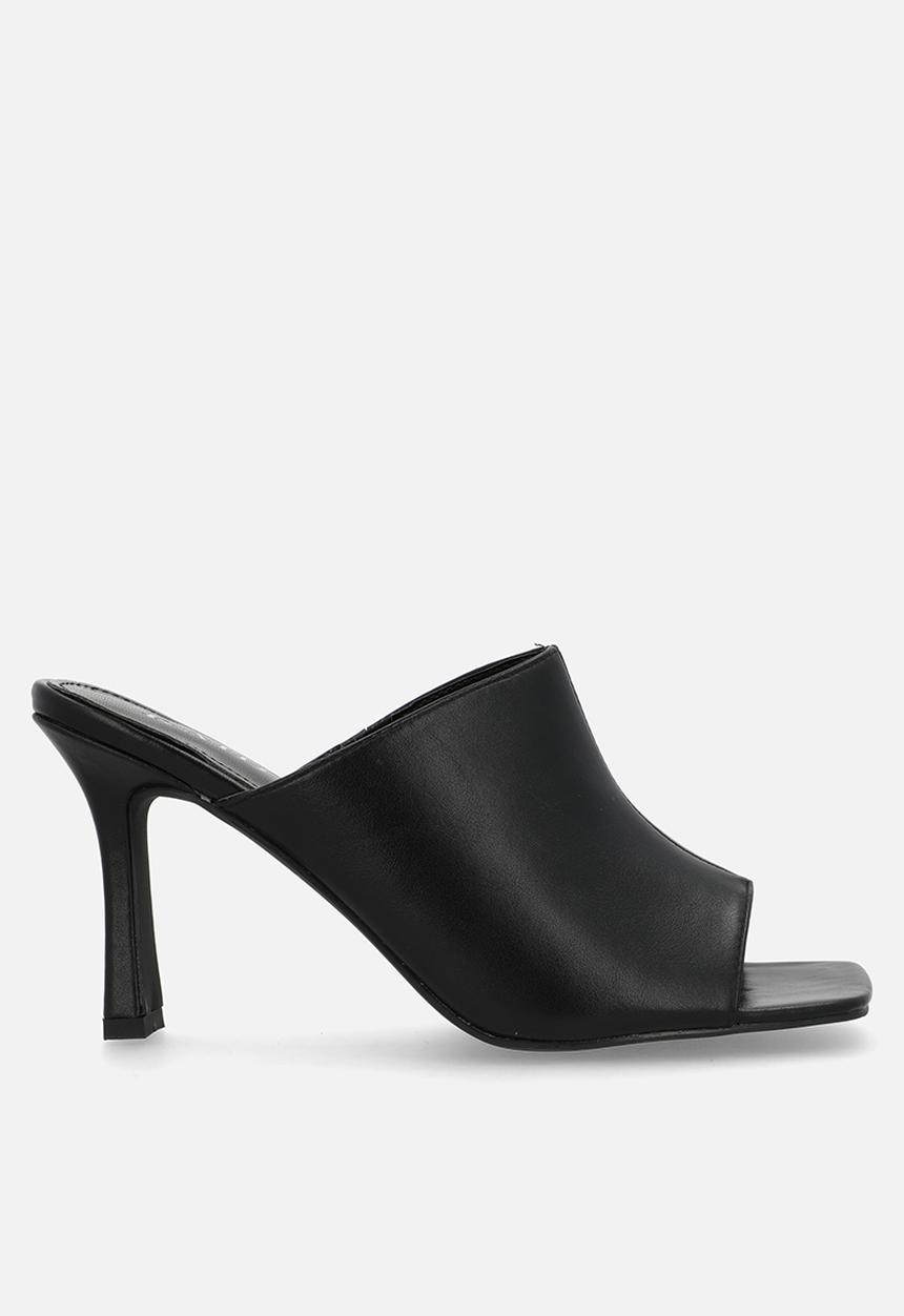 Raid London - Manola stiletto mule heel - black pu