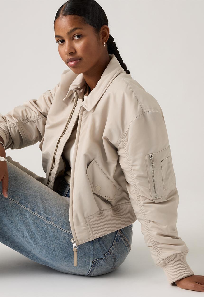 Levi’s® - Bowie crop bomber - greys