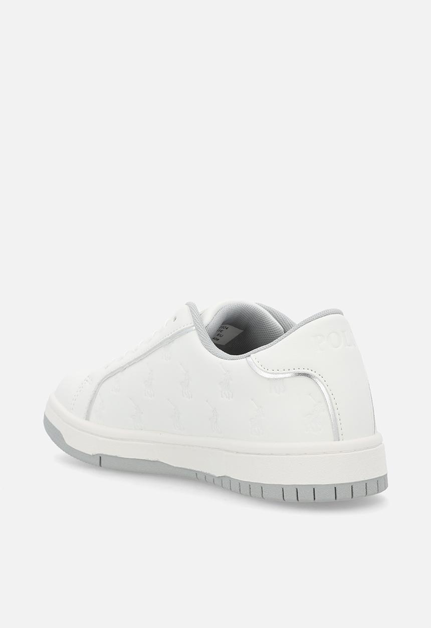 POLO - Deboss monogram sneaker - white