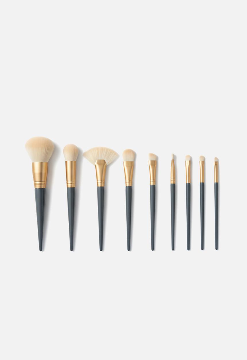 Glam Beauty - Make Up Brush 10 Piece Set - Aqua