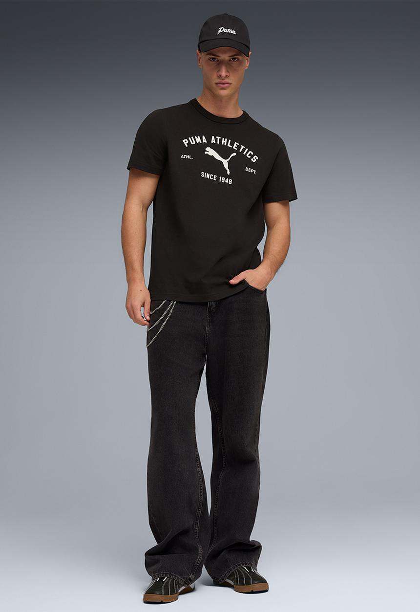 PUMA - PUMA CLASS Graphic Tee M - PUMA Black