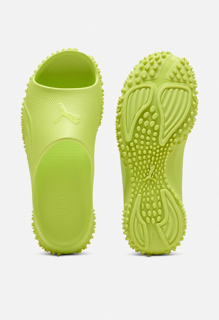 PUMA - Mostro Slide - Lime Smash-Lime Smash- White