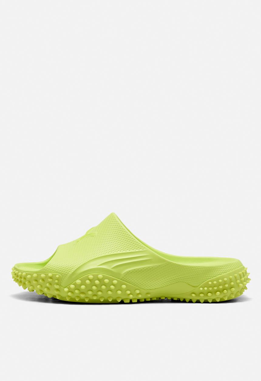 PUMA - Mostro Slide - Lime Smash-Lime Smash- White