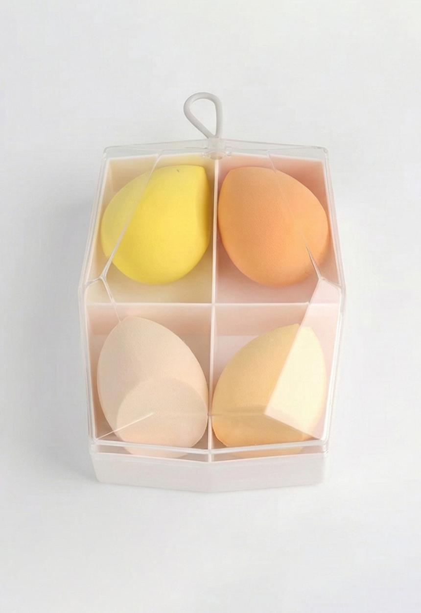 Glam Beauty - Make Up Blender 4 Piece Set - Yellow