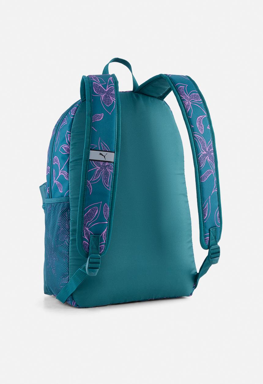 PUMA - Puma phase aop backpack - emerald ice-rosy outlook-floral aop