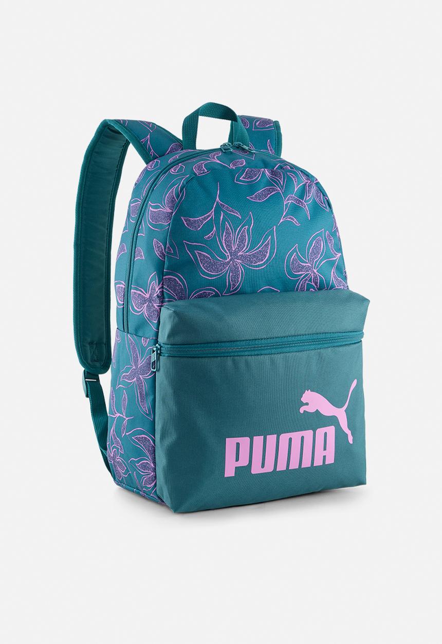 Puma phase aop backpack- emerald ice-rosy outlook-floral aop
