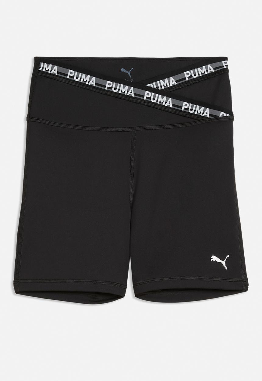 PUMA - W Strong Cross Front Short Tight - Puma Black