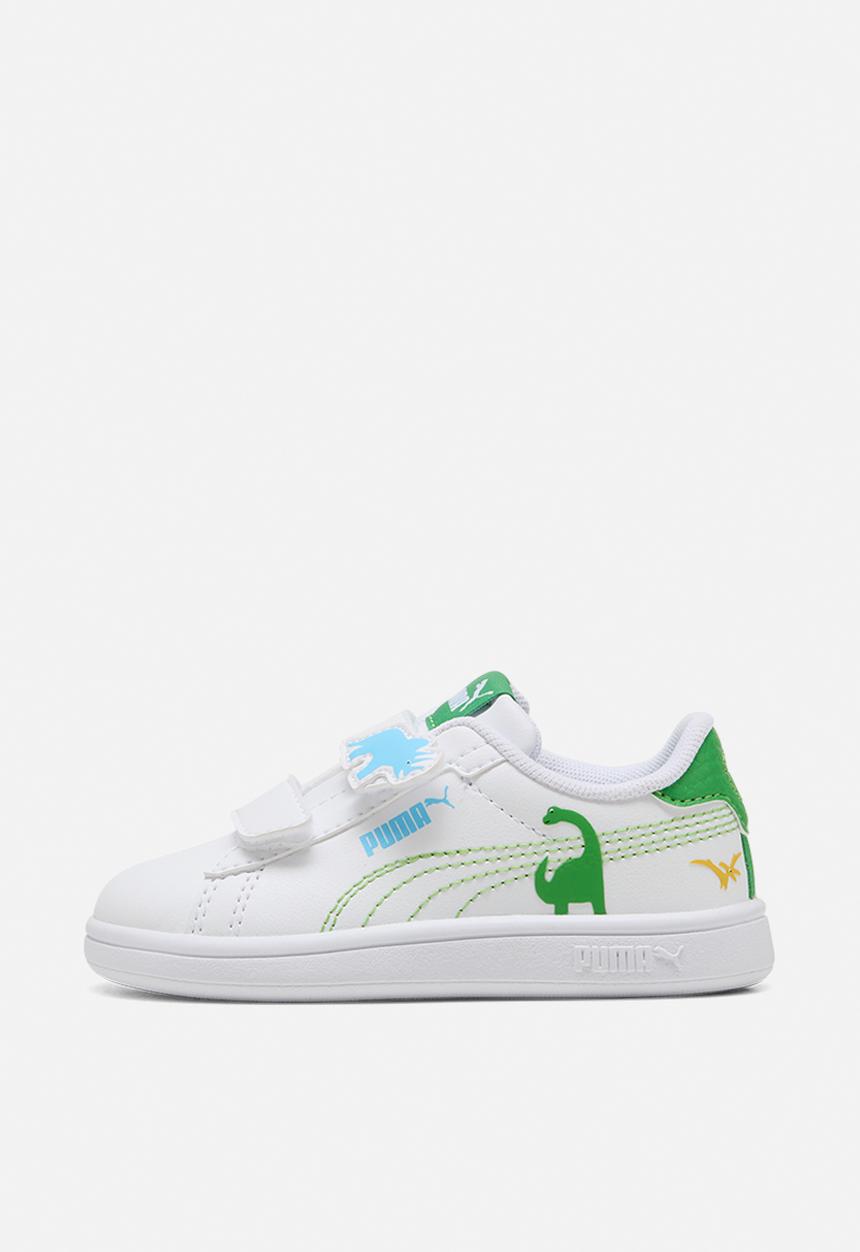PUMA - Puma Smash 3.0 Dino V Inf - Puma White-Green Fruit-Vibrant Blue