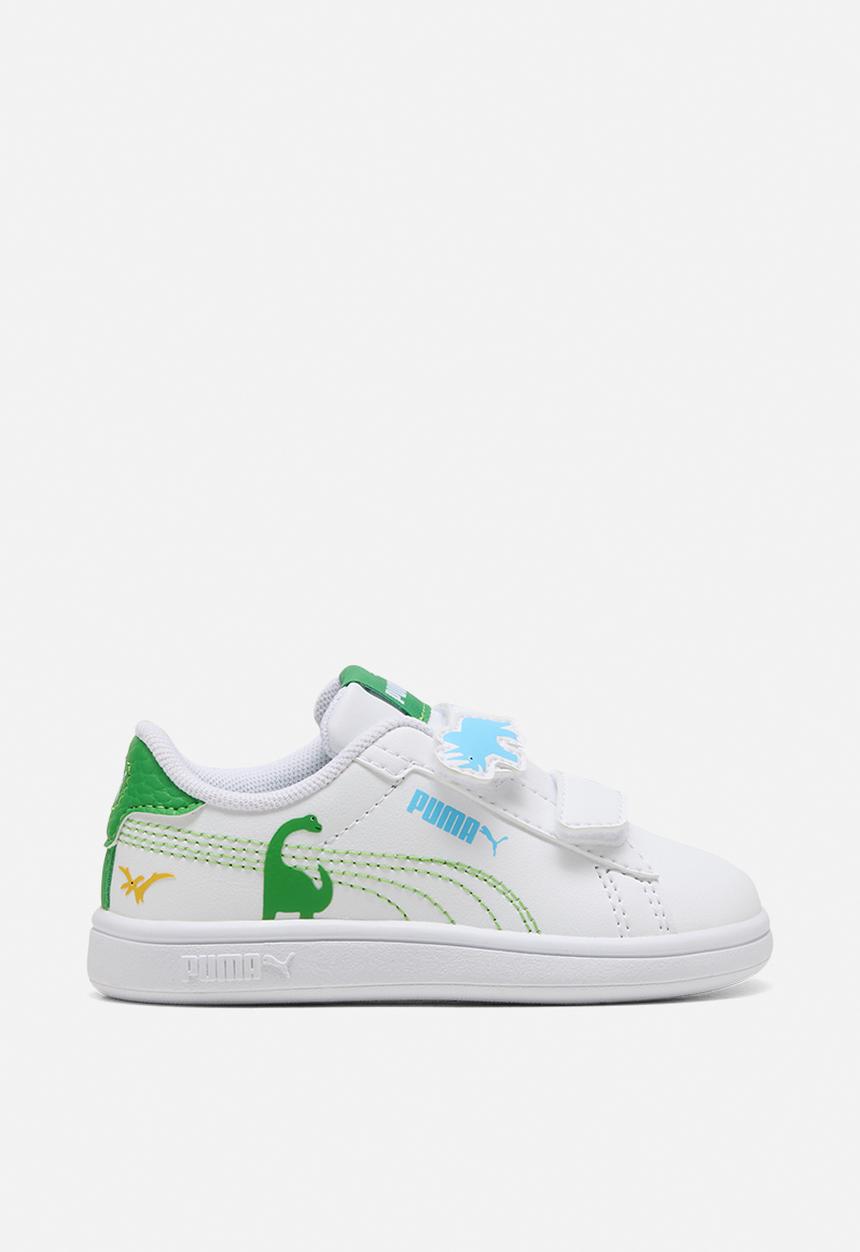 PUMA - Puma Smash 3.0 Dino V Inf - Puma White-Green Fruit-Vibrant Blue