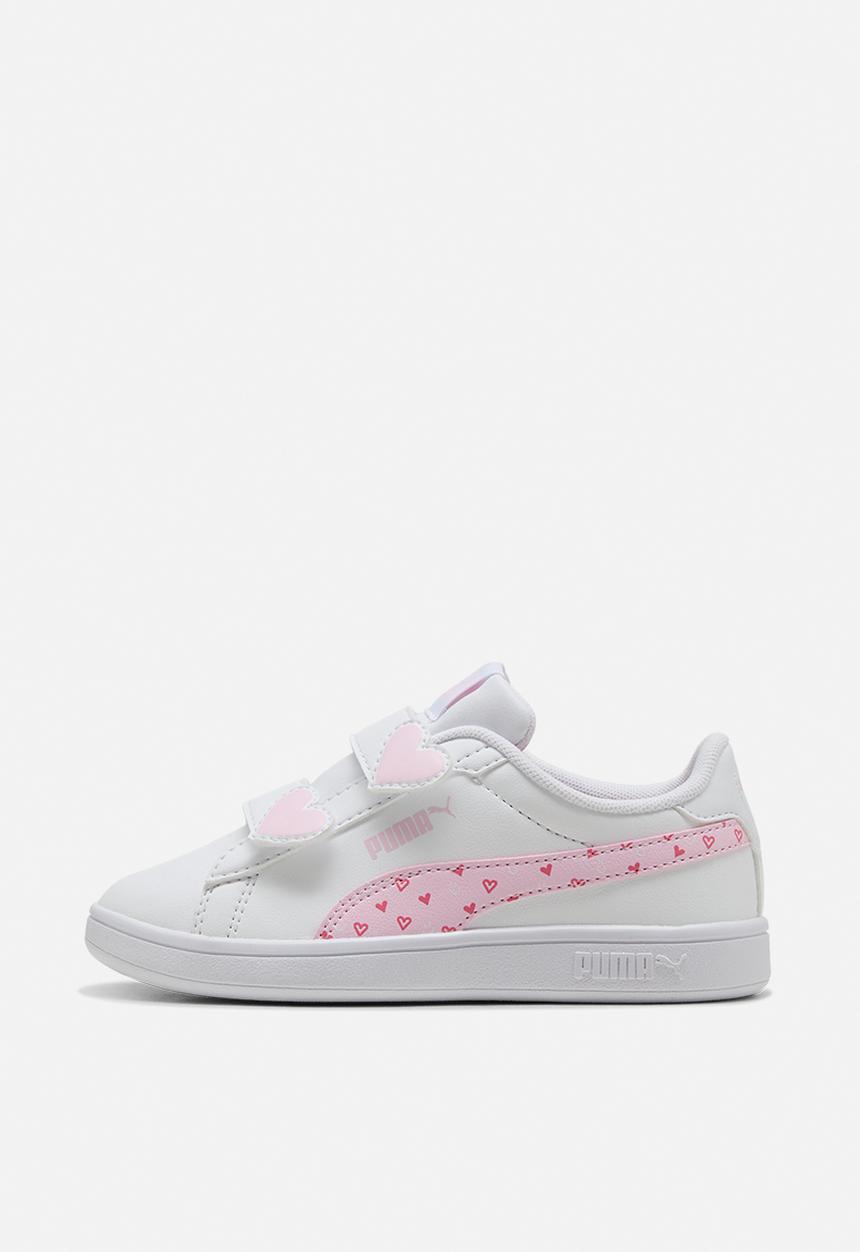 PUMA - Puma Smash 3.0 Hearty V Ps - Puma White-Pearl Pink