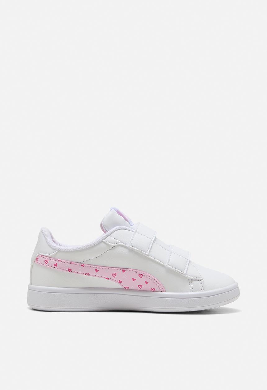 PUMA - Puma Smash 3.0 Hearty V Ps - Puma White-Pearl Pink