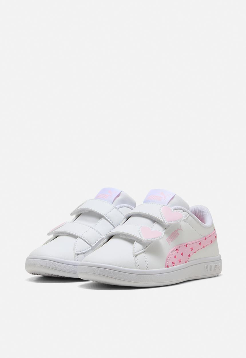 PUMA - Puma Smash 3.0 Hearty V Ps - Puma White-Pearl Pink