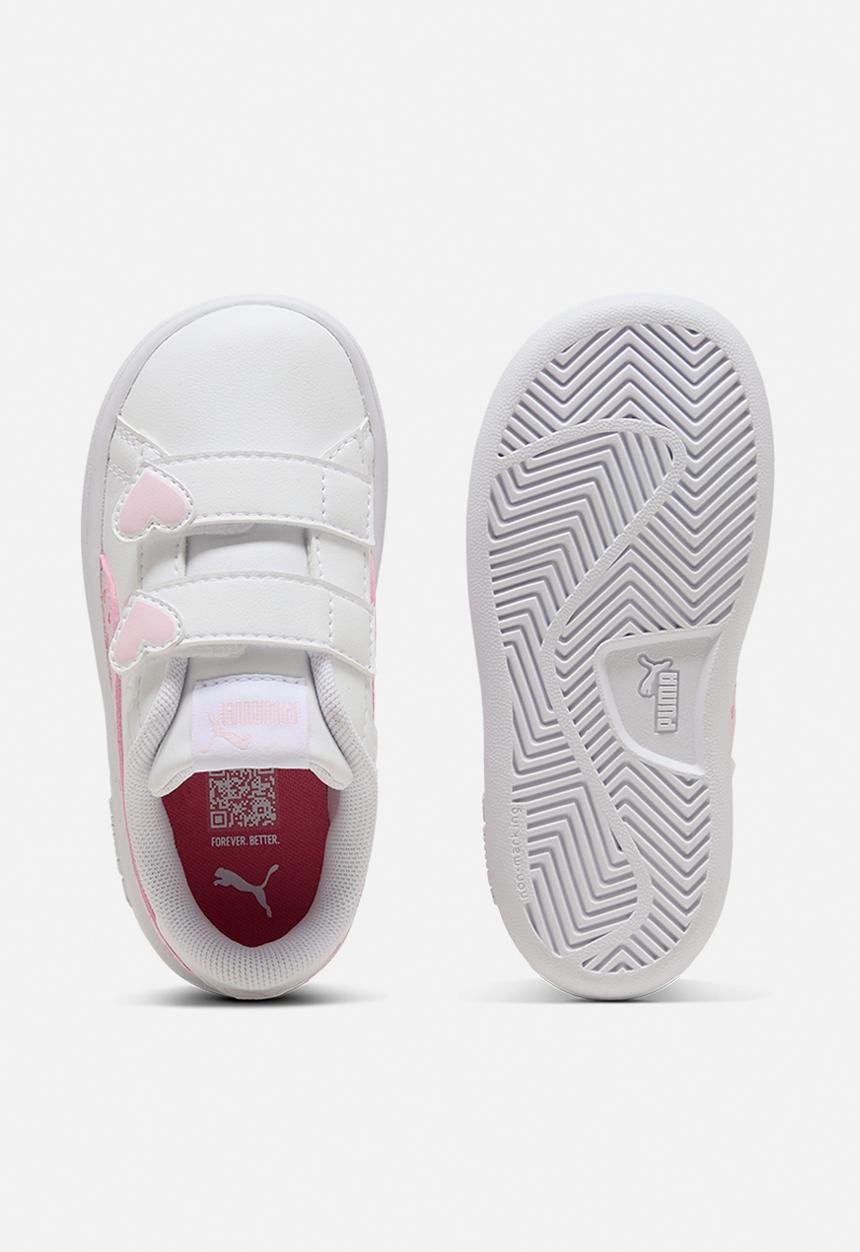 PUMA - Puma Smash 3.0 Hearty V Inf - Puma White-Pearl Pink