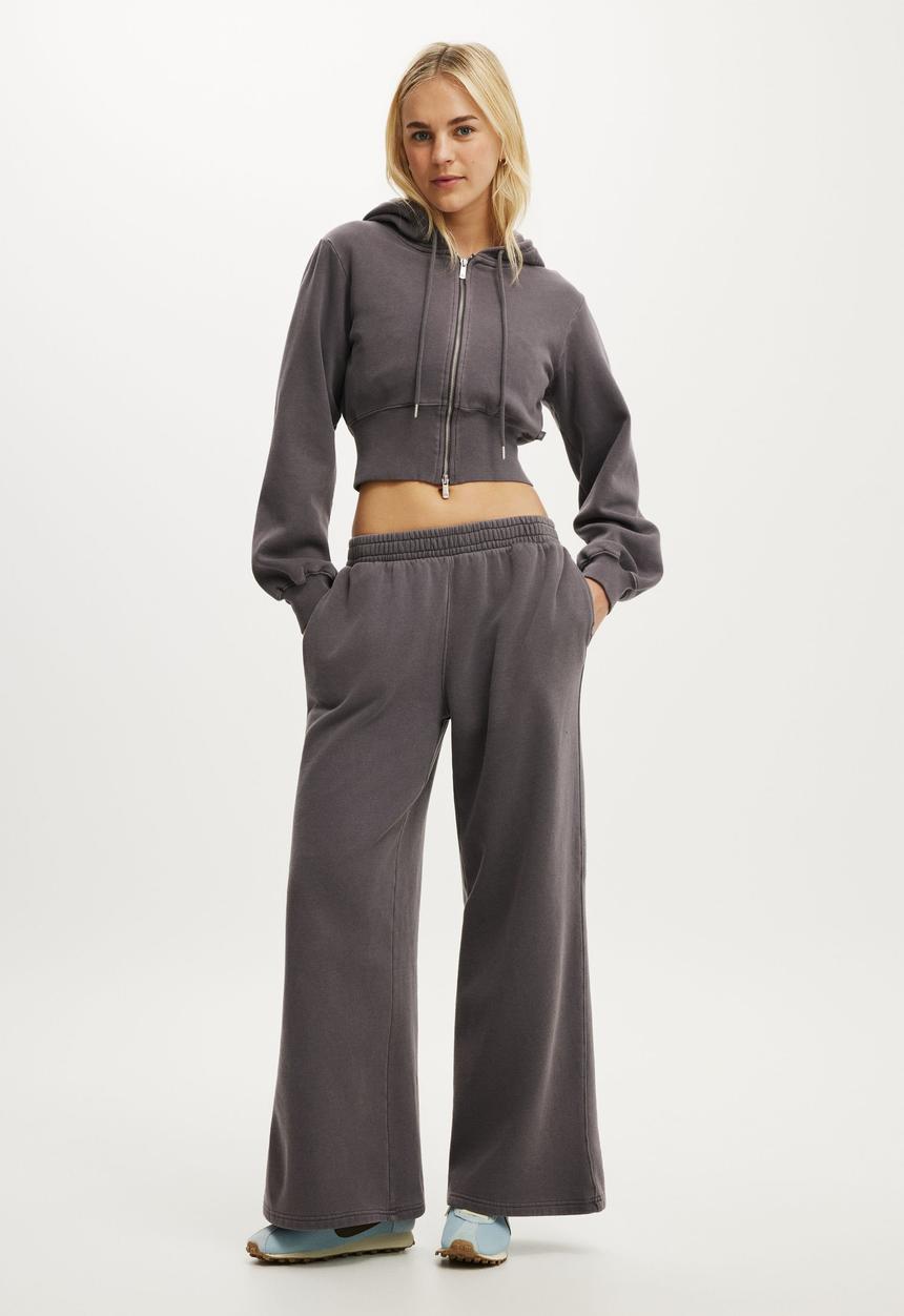 Cotton On - Summer Fleece Contour Zip Through - Violet Grey