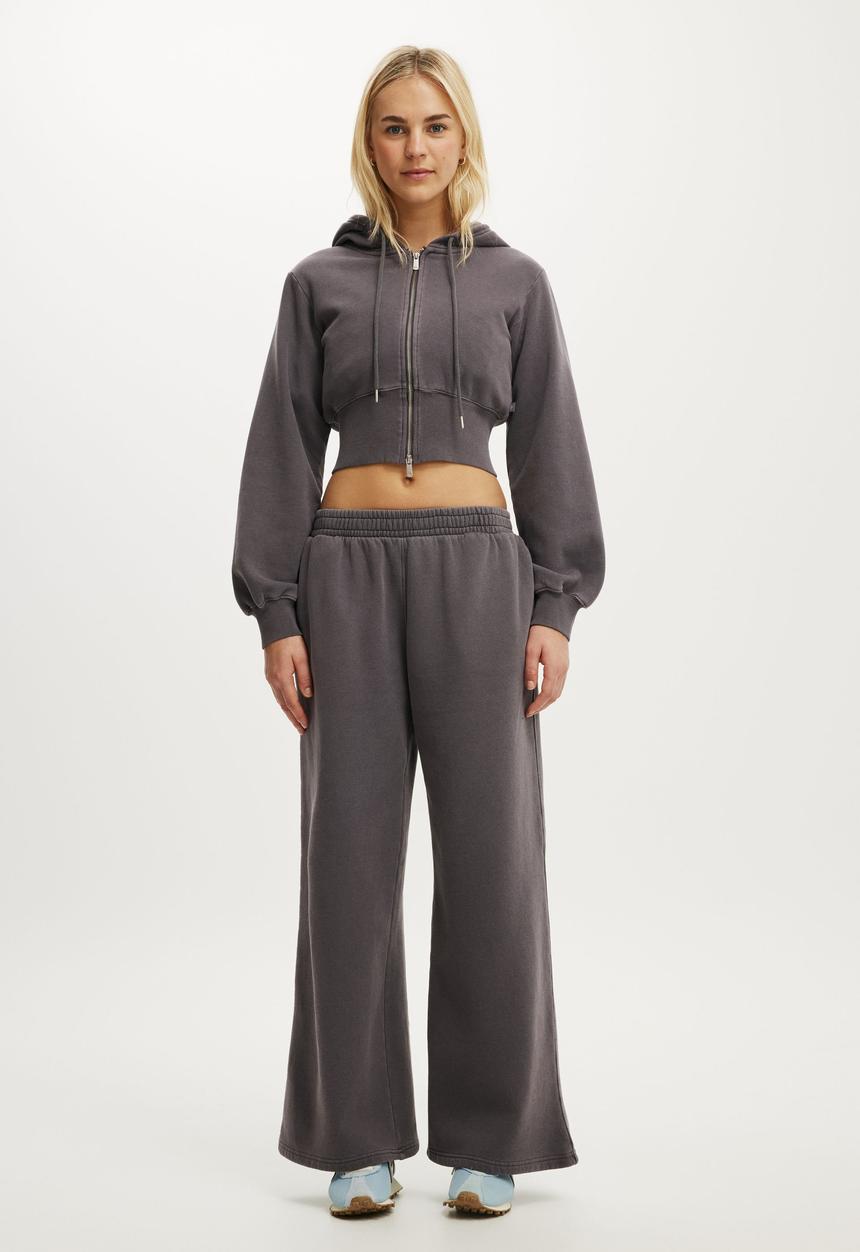 Cotton On - Summer Fleece Contour Zip Through - Violet Grey