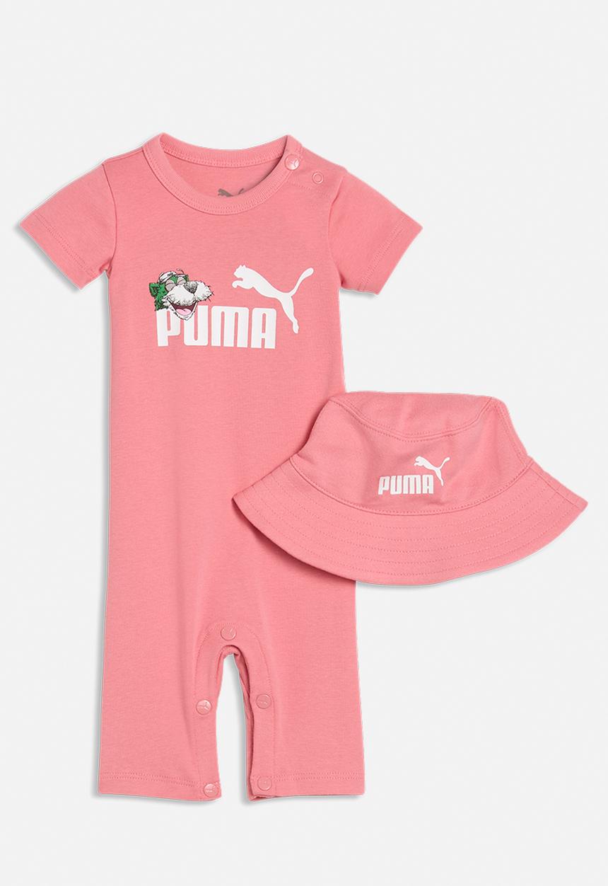 PUMA - Minicats Newborn  2-Piece Romper Inf - Wild Pink