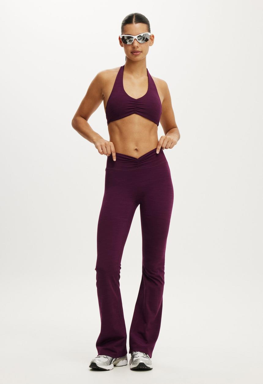 Cotton On - Ultra Soft Scrunch Front Flare - Pickled Beet Marle