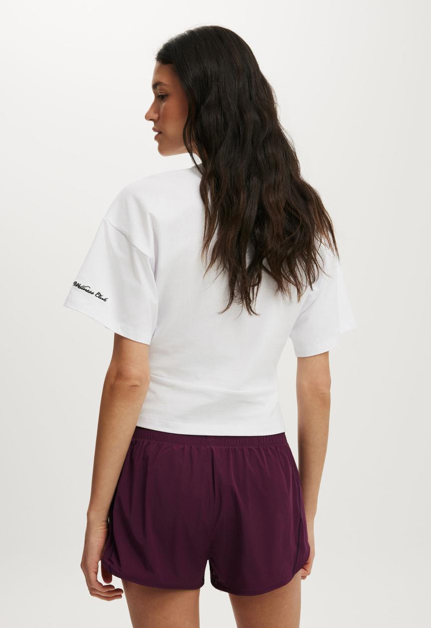 Cotton On - Active Curve Hem Short - Pickled Beet