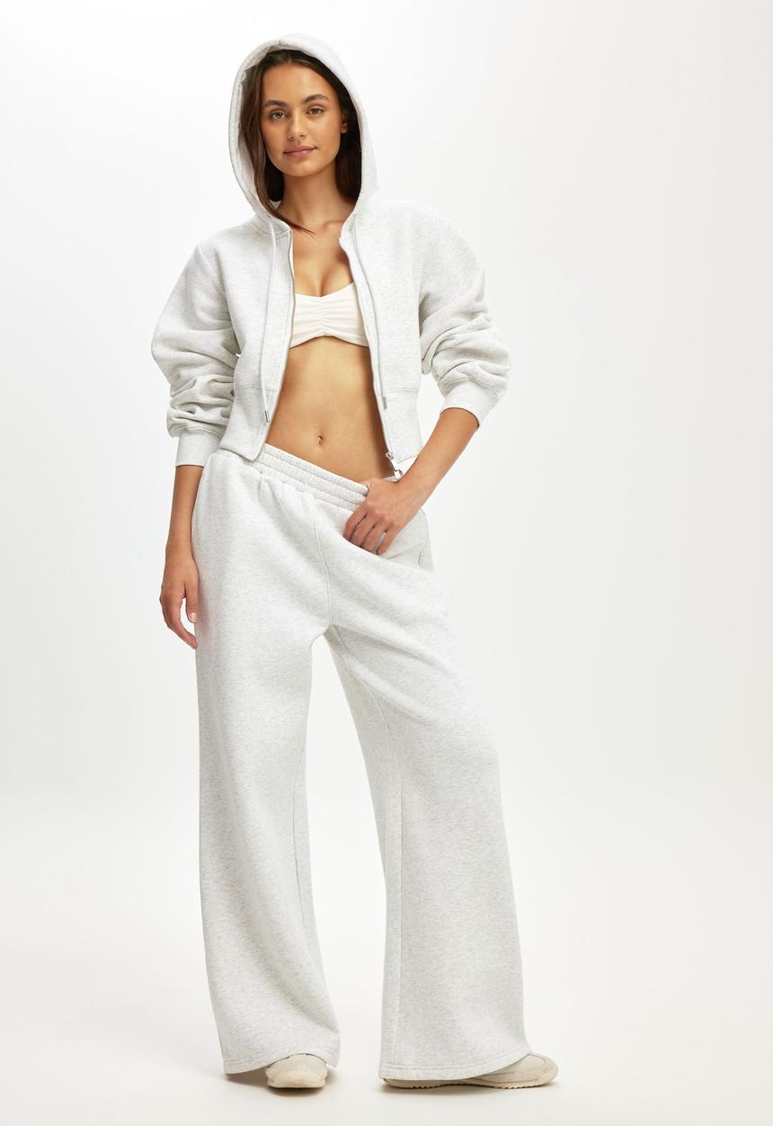 Cotton On - Ultra Soft Scrunch Front Strappy Crop - Coconut Milk