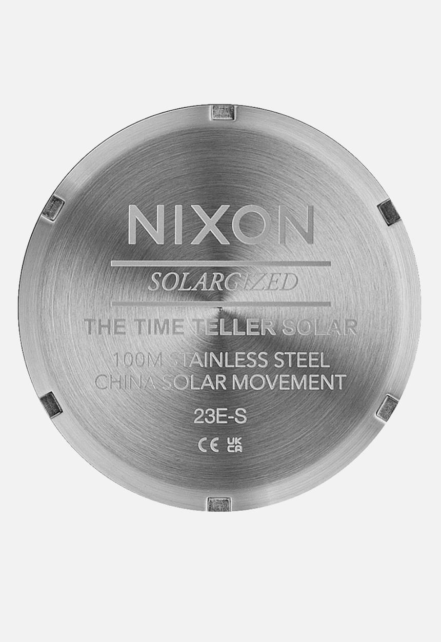 Nixon - Time Teller Solar  - Silver / Snow