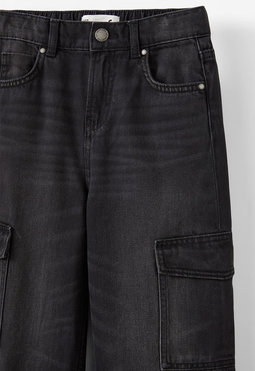 Cotton On - Super Baggy Jean - Balmoral Black/Cargo