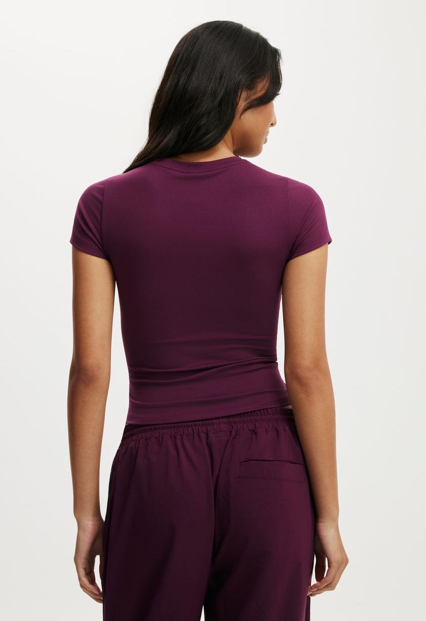 Cotton On - Ultra Soft Fitted Tshirt - Pickled Beet
