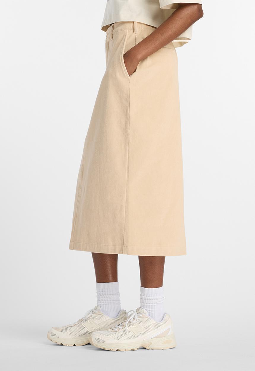 New Balance  - NB Athletics Corduroy Midi Skirt - Desert Clay
