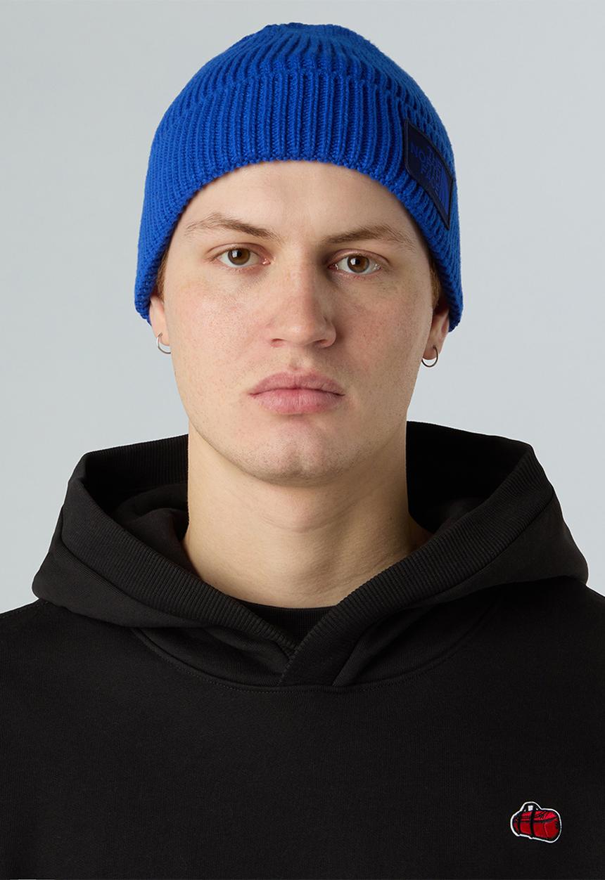 The North Face - TNF Logo Box Cuffed Beanie - TNF Blue-TNF Blue