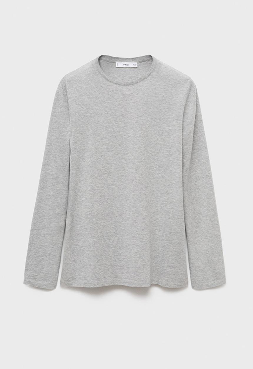 MANGO - Pyjama shirt ramram- grey