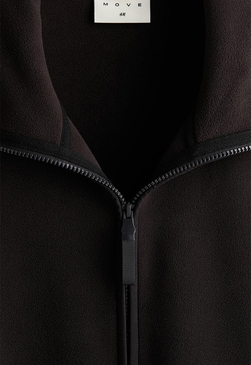 H&M - Fleece sports top - black
