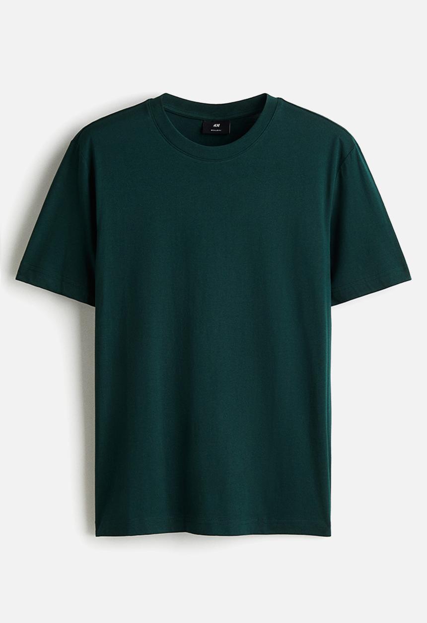 H&M - Regular fit t-shirt - forest green
